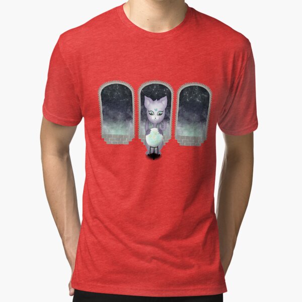 Mystic Miku | Crystal Ball & Zodiac | Light Grey Tri-blend T-Shirt