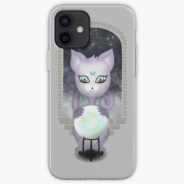 Mystic Miku | Crystal Ball & Zodiac | Light Grey iPhone Soft Case