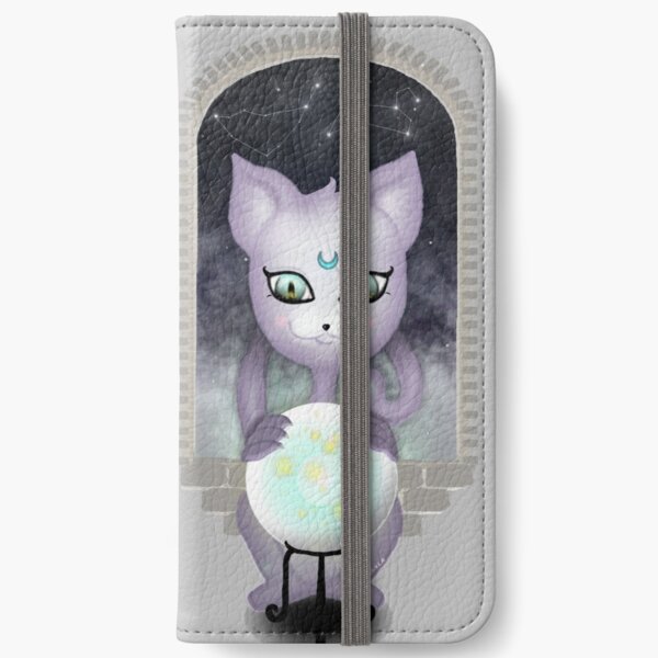 Mystic Miku | Crystal Ball & Zodiac | Light Grey iPhone Wallet