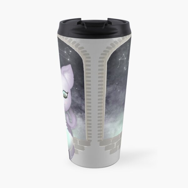 Mystic Miku | Crystal Ball & Zodiac | Light Grey Travel Mug