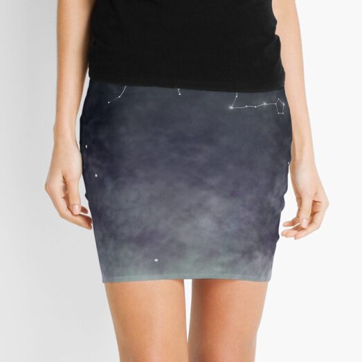 Mystic Miku | Crystal Ball & Zodiac | Light Grey Mini Skirt