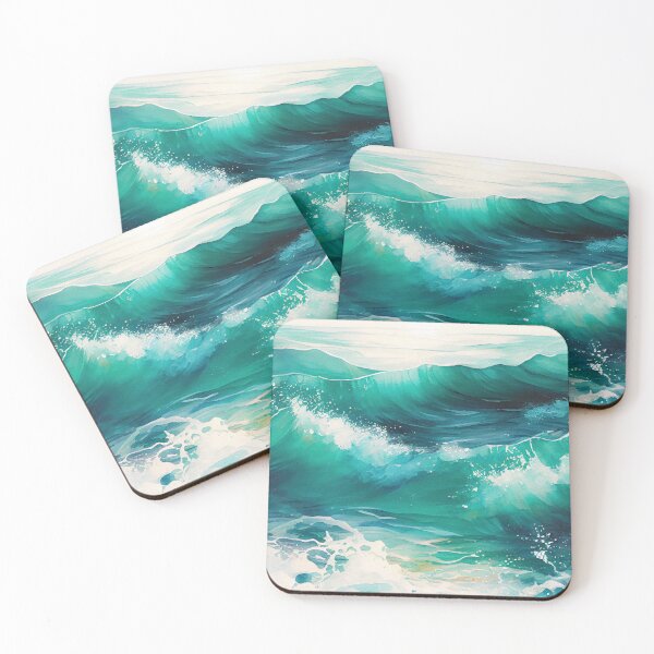 Item preview, Olas oceánicas azules designed and sold by Mike Notis.