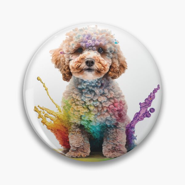 Artikelvorschau, Ein niedlicher sitzender Cavapoo-Welpe - Tiere in lebendigen Farben entworfen und verkauft von GVRDesign.