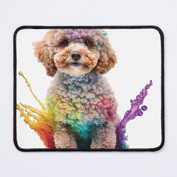 Artikelvorschau, Ein niedlicher sitzender Cavapoo-Welpe - Tiere in lebendigen Farben entworfen und verkauft von GVRDesign.