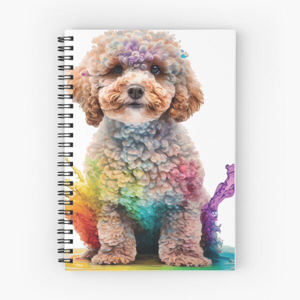 Artikelvorschau, Ein niedlicher sitzender Cavapoo-Welpe - Tiere in lebendigen Farben entworfen und verkauft von GVRDesign.