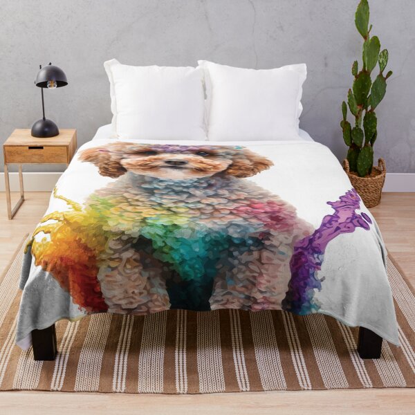 Item preview, A Cute Cavapoo Puppy Sitting - Animals in Vibrant Color designed and sold by GVRDesign.
