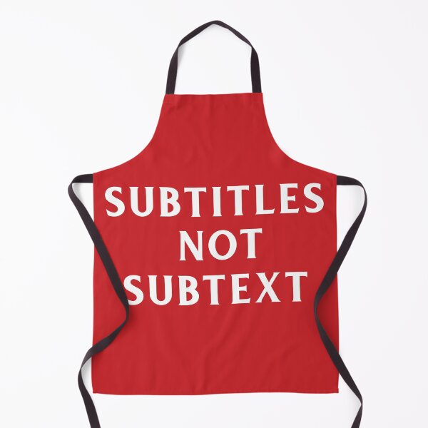 Item preview, Subtitles not subtext - white text on red designed and sold by LittleBettyMakes.