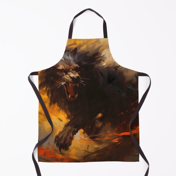 Item preview, The fury of the giant black wolf in a sea of blood designed and sold by SingularityGeek.