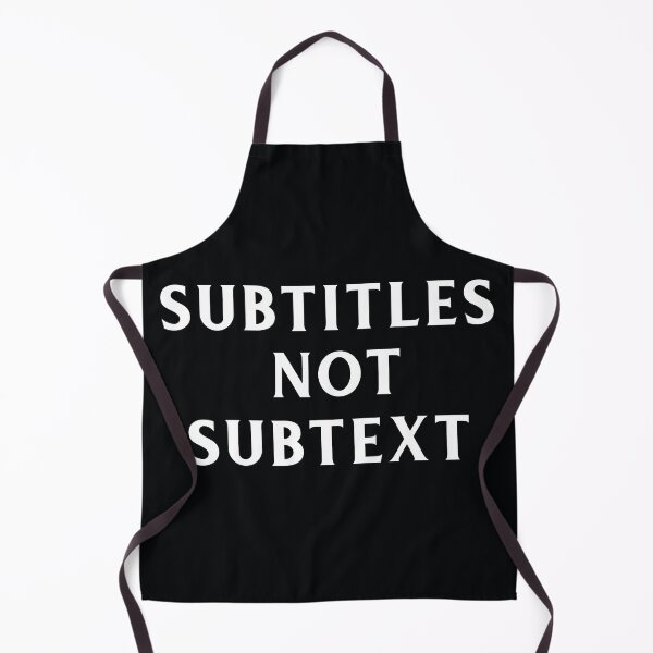 Item preview, Subtitles not subtext - white text on black designed and sold by LittleBettyMakes.