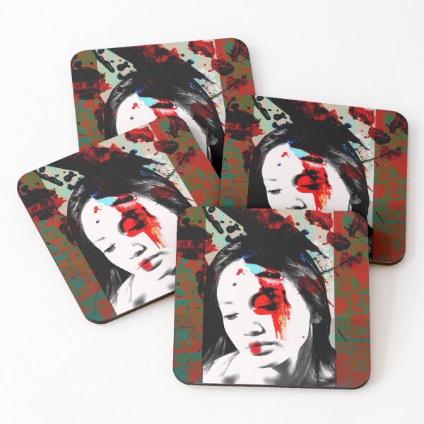 Item preview, Japanese  woman portrait warrior samurai   designed and sold by Leila8888.