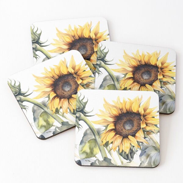 Item preview, Two sunflowers awakening and searching for the sun designed and sold by SingularityGeek.