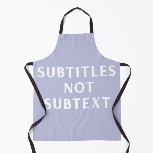 Item preview, Subtitles not subtext - white text on blue designed and sold by LittleBettyMakes.