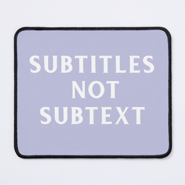 Item preview, Subtitles not subtext - white text on blue designed and sold by LittleBettyMakes.