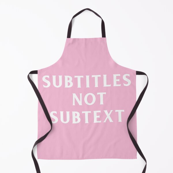 Item preview, Subtitles not subtext - white text on pink designed and sold by LittleBettyMakes.