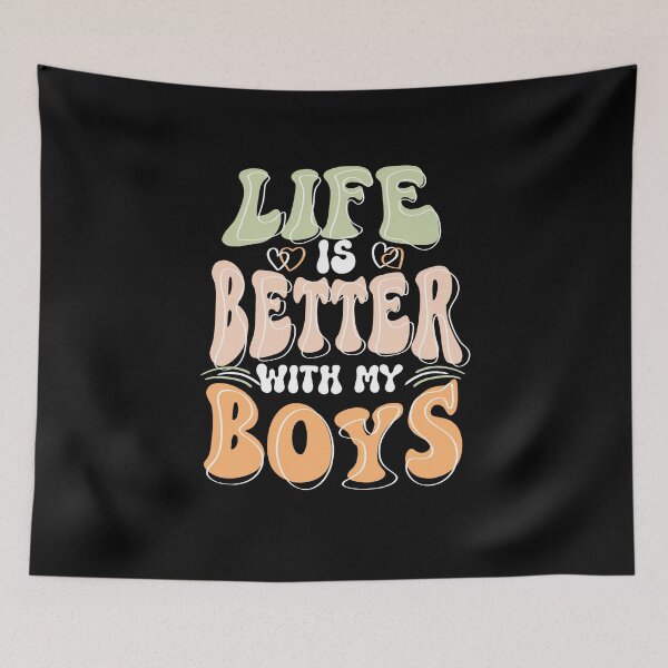 Item preview, Life is Better With My Boys, Mom Quote, Mother's Day Gift designed and sold by orangeblue21.