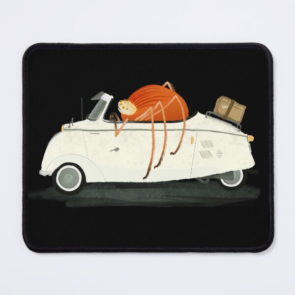 Item preview, Spider in a Messerschmitt KR200 designed and sold by Katherine Quinn Illustration.