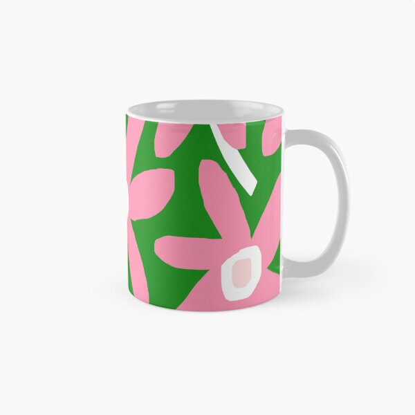 Item preview, Iconic Modern Finnish Wildflowers in Pink and Green designed and sold by Deutschic.