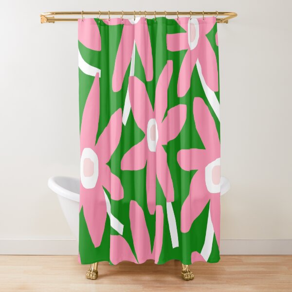 Item preview, Iconic Modern Finnish Wildflowers in Pink and Green designed and sold by Deutschic.