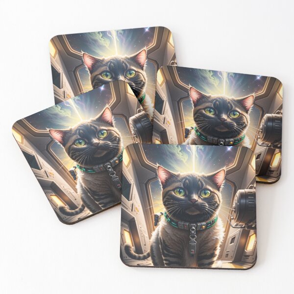 Item preview, Space Cat: A Cosmic Feline - new recruit designed and sold by Digital-Hijinx.