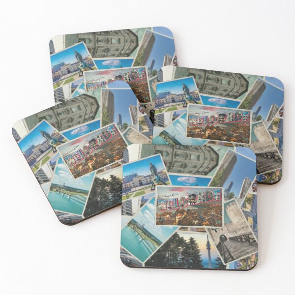 Item preview, Greetings from Belgrade in Serbia Vintage style retro souvenir designed and sold by DeveloperProp0.