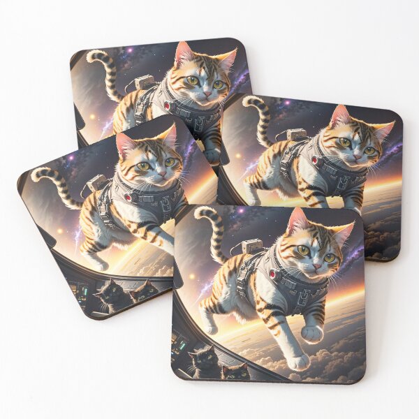 Item preview, Space Cat: A Cosmic Feline - precious cargo designed and sold by Digital-Hijinx.