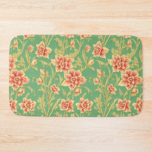 Item preview, Pink Daffodils vintage paper ephemera collage art designed and sold by Atomura.