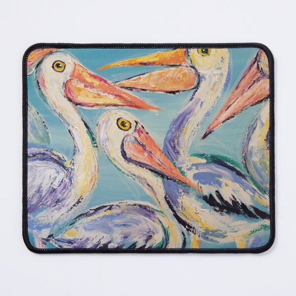 Artikelvorschau, Fünf Pelikankumpel-Acryle entworfen und verkauft von Karin Zeller.