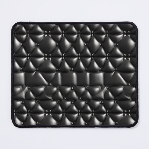 Item preview, Seamless Box Quilted Design on Black Chrome Leather designed and sold by kfir marco.
