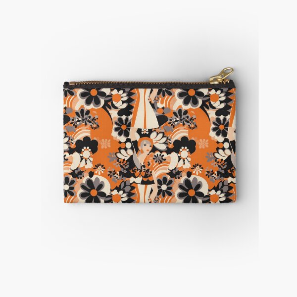 Item preview, Mary Quant style, flower vintage pattern designed and sold by TheInspiredAI.