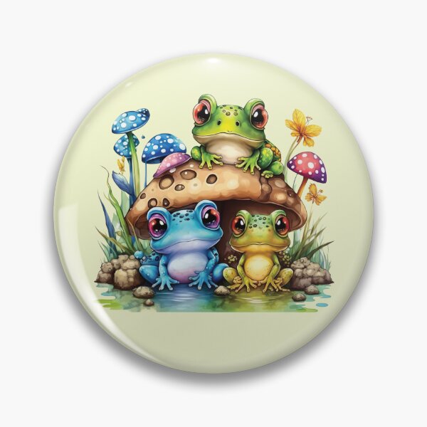 Item preview, Seta y rana Cottagecore Toadstool designed and sold by BuxomBabe21.