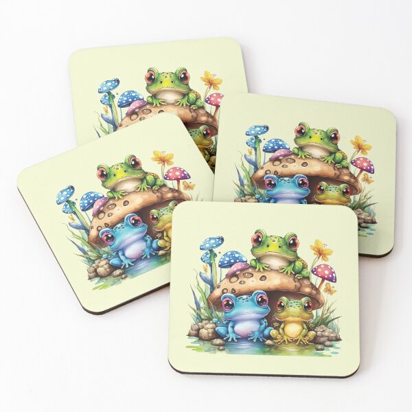 Item preview, Cottagecore Toadstool Mushroom and Frog designed and sold by BuxomBabe21.