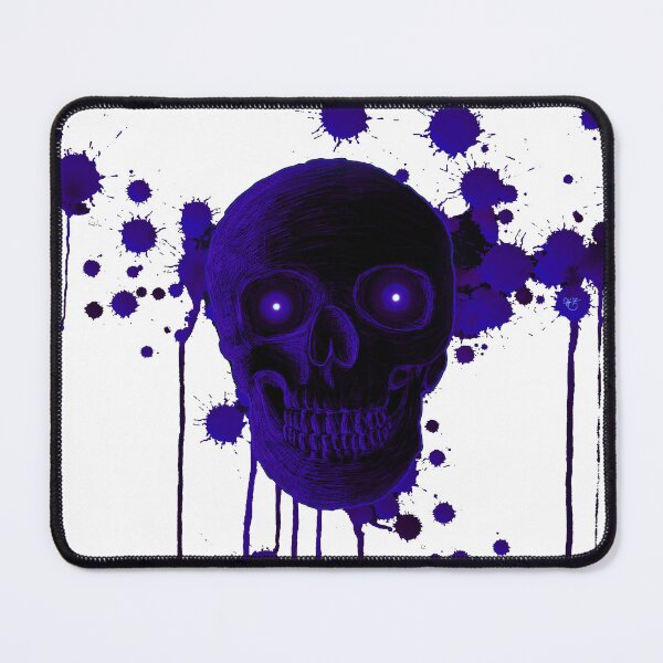 Item preview, Neon Demon Skull Electric Blue designed and sold by khrystore.