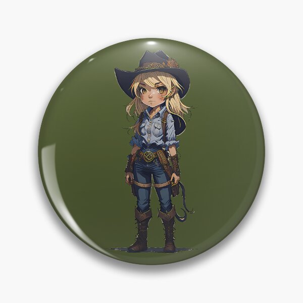 Item preview, Cute cowgirl with boots, hat and holsters designed and sold by Splachanka.