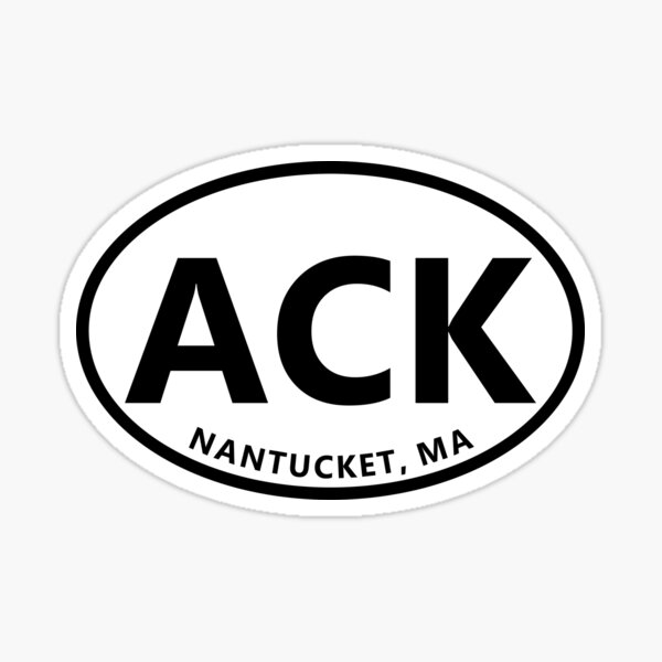 Aperçu de l'œuvre ACK - Nantucket Modern Style Oval Design créée et vendue par dodgemdesigns.