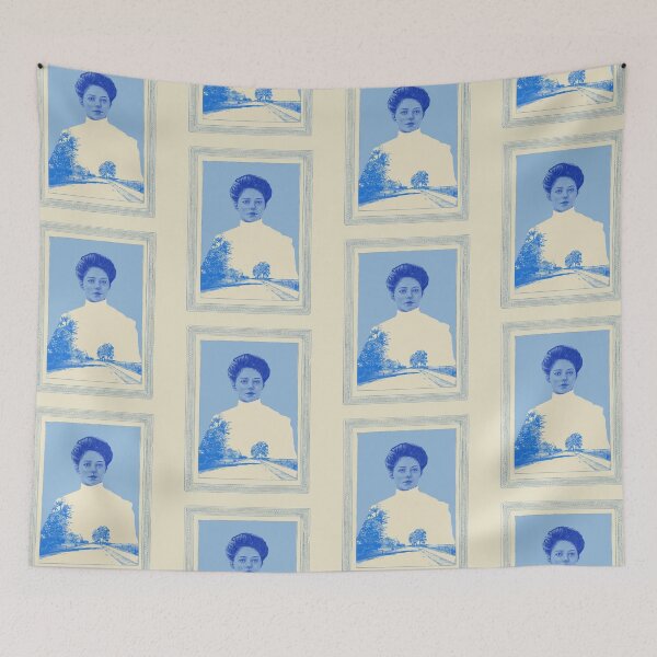 Item preview, Cool dress. Blue lady. Dutch landscape designed and sold by RinsDekker.