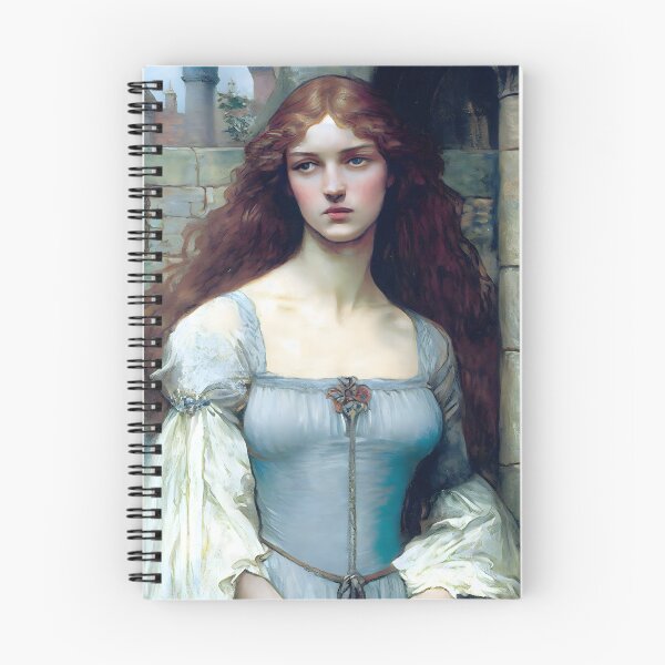 Item preview, Damsel Isolde Touched By Confusion Pre Raphaelite Inspired Medieval Maiden  designed and sold by CGSGraphics.