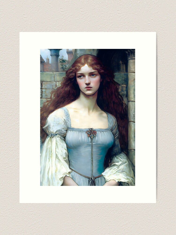 Damsel Isolde Touched By Confusion Pre Raphaelite Inspired