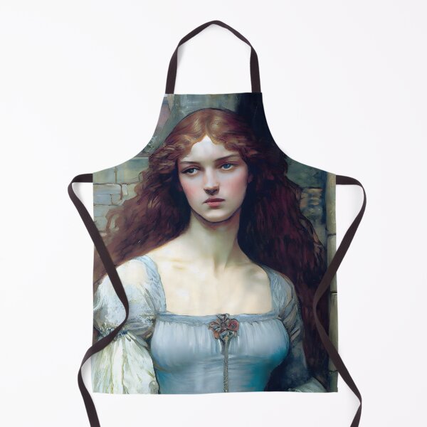 Item preview, Damsel Isolde Touched By Confusion Pre Raphaelite Inspired Medieval Maiden  designed and sold by CGSGraphics.