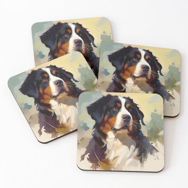 Item preview, Bernese Mountain Dog portrait designed and sold by ebrawne.