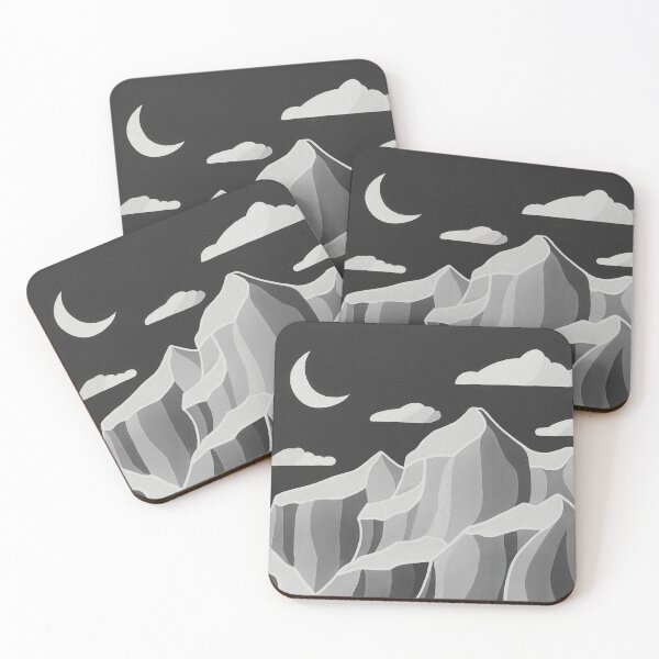 Item preview, Moonlit Mountains designed and sold by Forest-Lune.