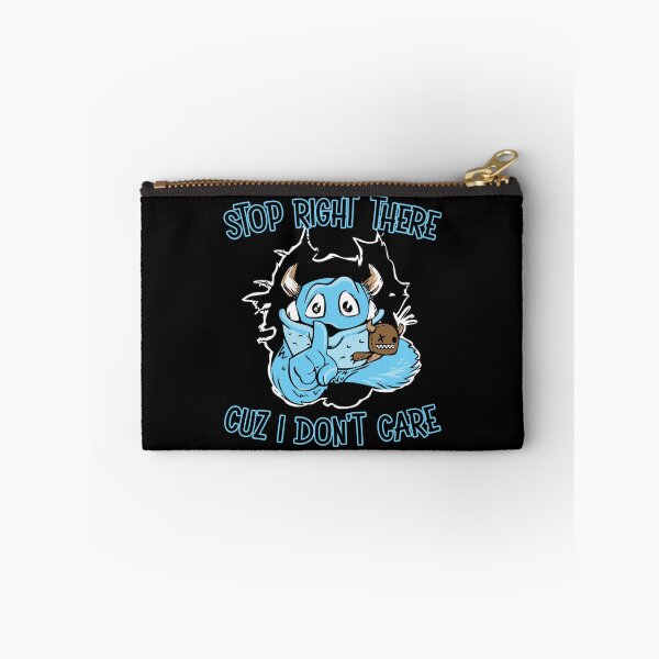 Item preview, stop right there cuz I don't care monster shirt for kids and big kids designed and sold by Signs for Dark Times.
