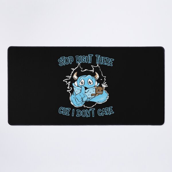 Item preview, stop right there cuz I don't care monster shirt for kids and big kids designed and sold by Signs for Dark Times.