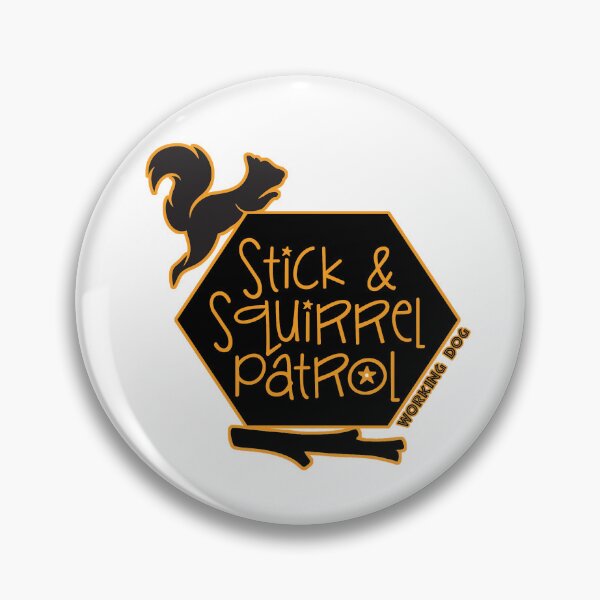 Item preview, Stick and Squirrel Patrol Working Dog designed and sold by Dcera Design.