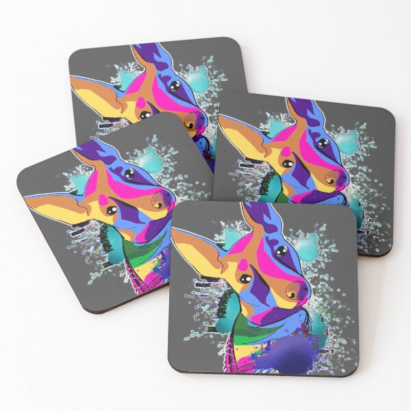 Item preview, colorful dog designed and sold by projet-D-N-A.