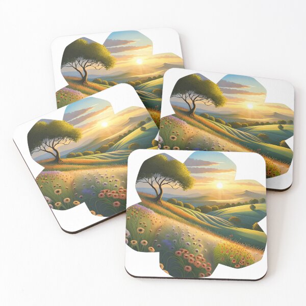 Item preview, A Rolling Hillside of Wildflowers in Bloom designed and sold by very-simple.