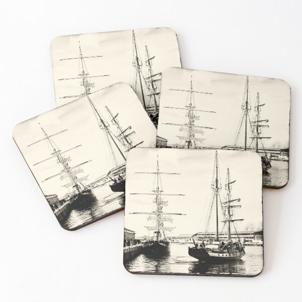 Item preview, Tall Ships at Hobart Docks, Vintage Wash designed and sold by Ben Short.