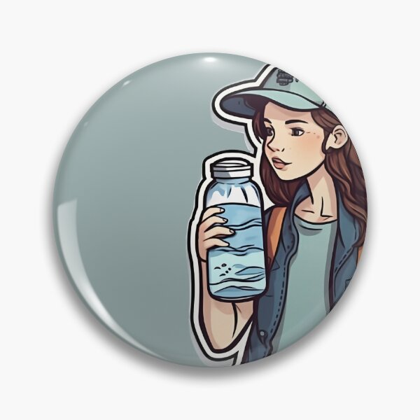 Artikelvorschau, Hydratisieren Sie mit Stil - Trinkwasser des künstlerischen Mädchens entworfen und verkauft von RandomForestBot.