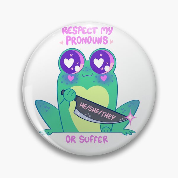 Artikelvorschau, Froggie Pronomen Er/Sie/Sie entworfen und verkauft von AnsleyEarleArts.