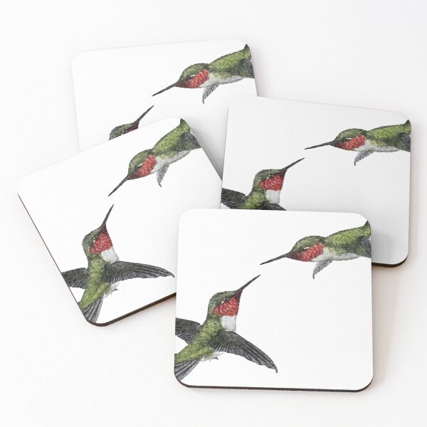 Item preview, Ruby Throated Hummingbird designed and sold by EcoscienceArt.