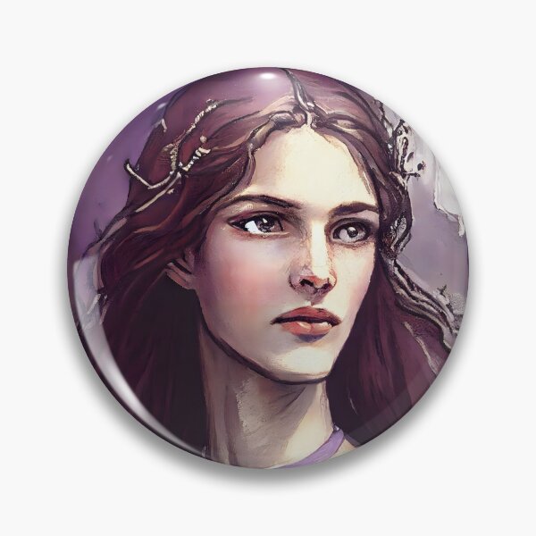 Item preview, Damsel Matilda Touched By Sorrow Pre Raphaelite Inspired Medieval Maiden  designed and sold by CGSGraphics.